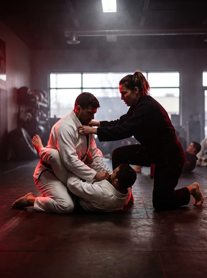 Área de Suelo de la Escuela de Alto Rendimiento: BJJ · Brazilian Jiu-Jitsu