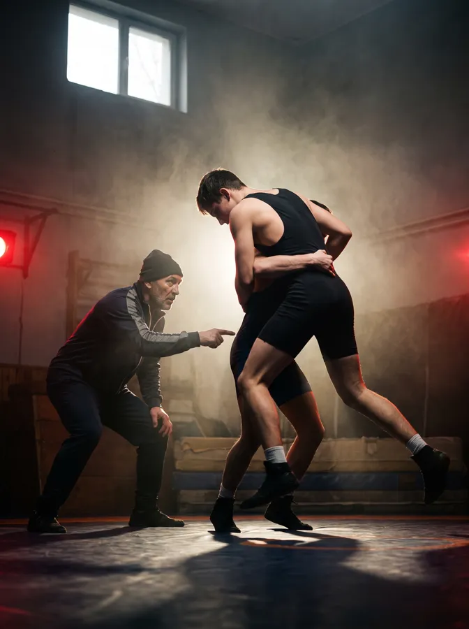 Área de Lucha de la Escuela de Alto Rendimiento: Grappling · Lucha