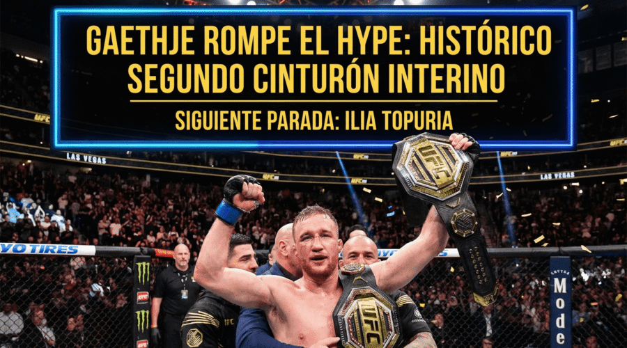 Justin Gaethje reescribe la historia en UFC 324: Primer «Doble» Campeón Interino y lección magistral a Pimblett