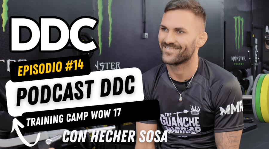 Hecher Sosa antes de su pelea en Wow 17