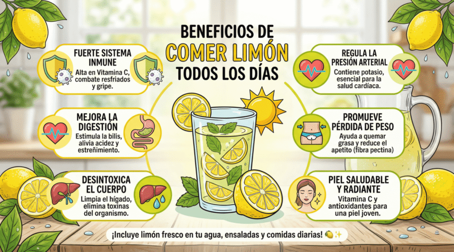 Beneficios de tomar limón todos los días para tu salud