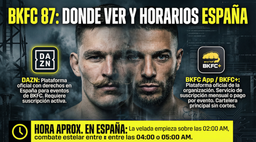 Donde puedes ver BKFC87 Nico Gaffie vs Kai Steward