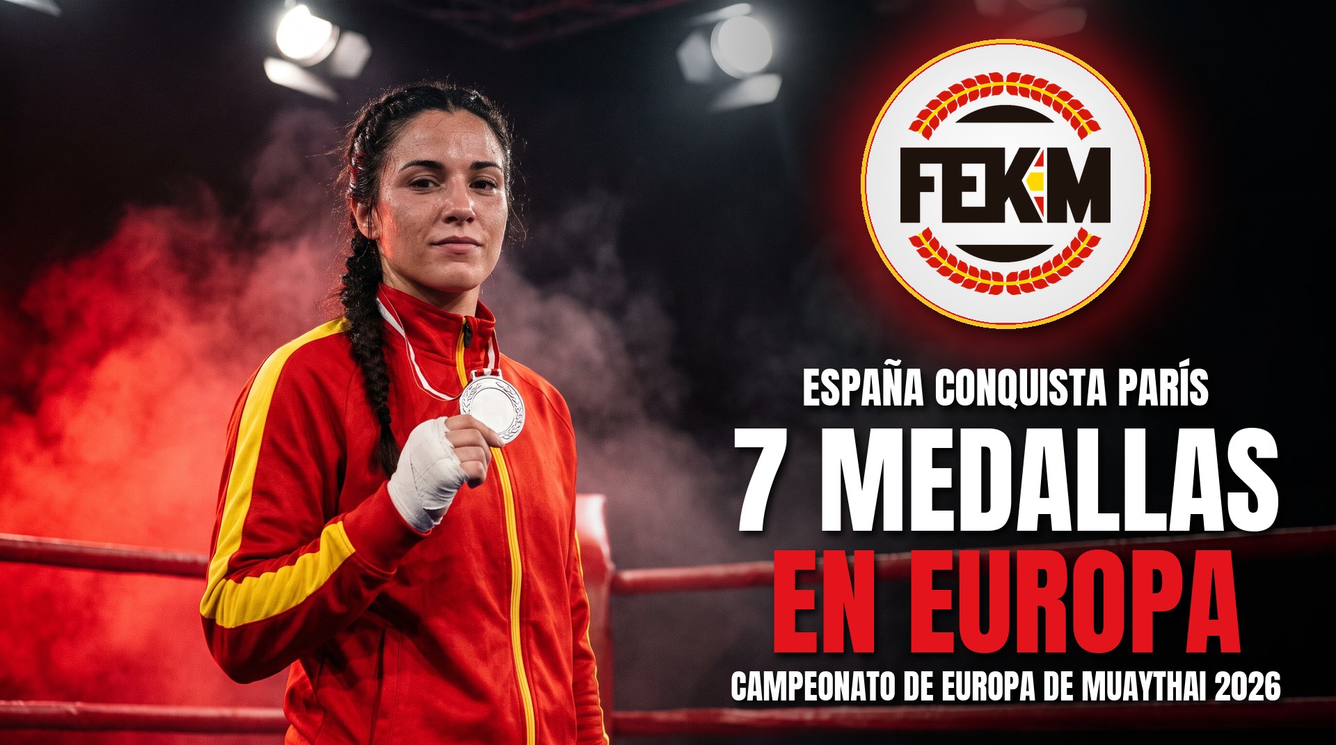 Campeonato de europa de muaythai 2026: españa conquista parís con siete medallas (fekm)
