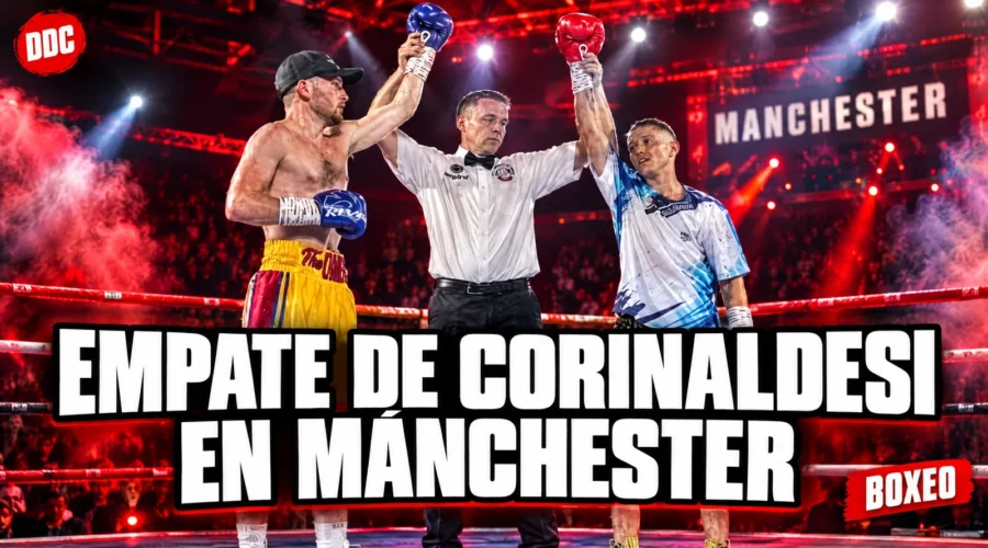 Gonzalo Corinaldesi empata en Mánchester ante el invicto Mikie Tallon