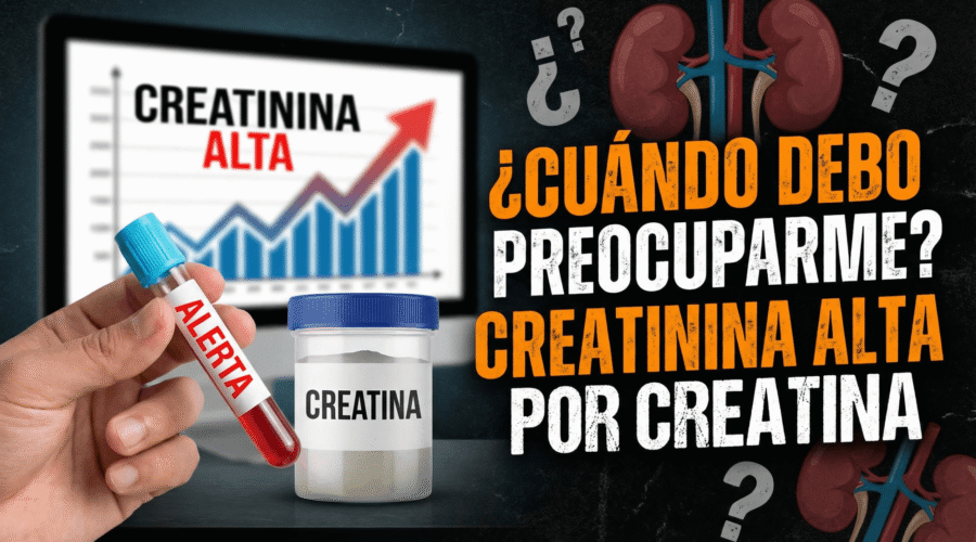 Creatinina alta por creatina: ¿Cuándo debo preocuparme?