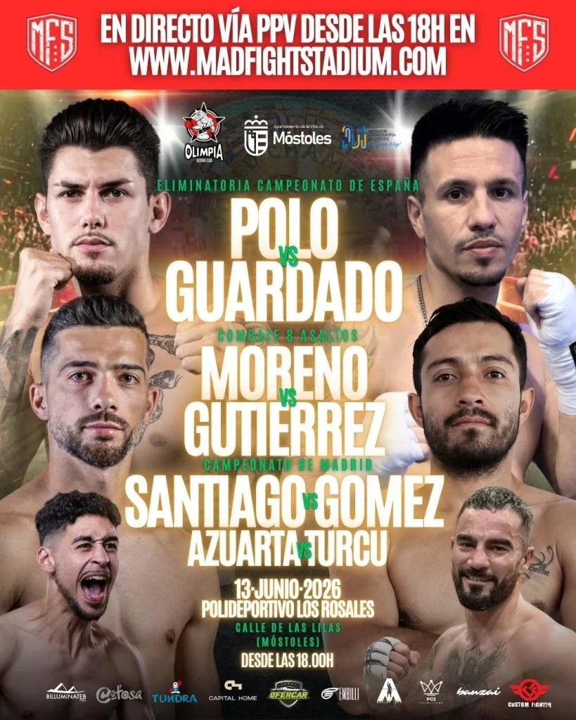 Cartel de golden boxing nights - 13-06-2026