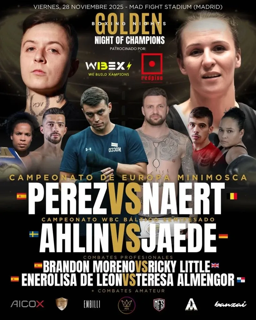 Cartel de golden boxing night of champions