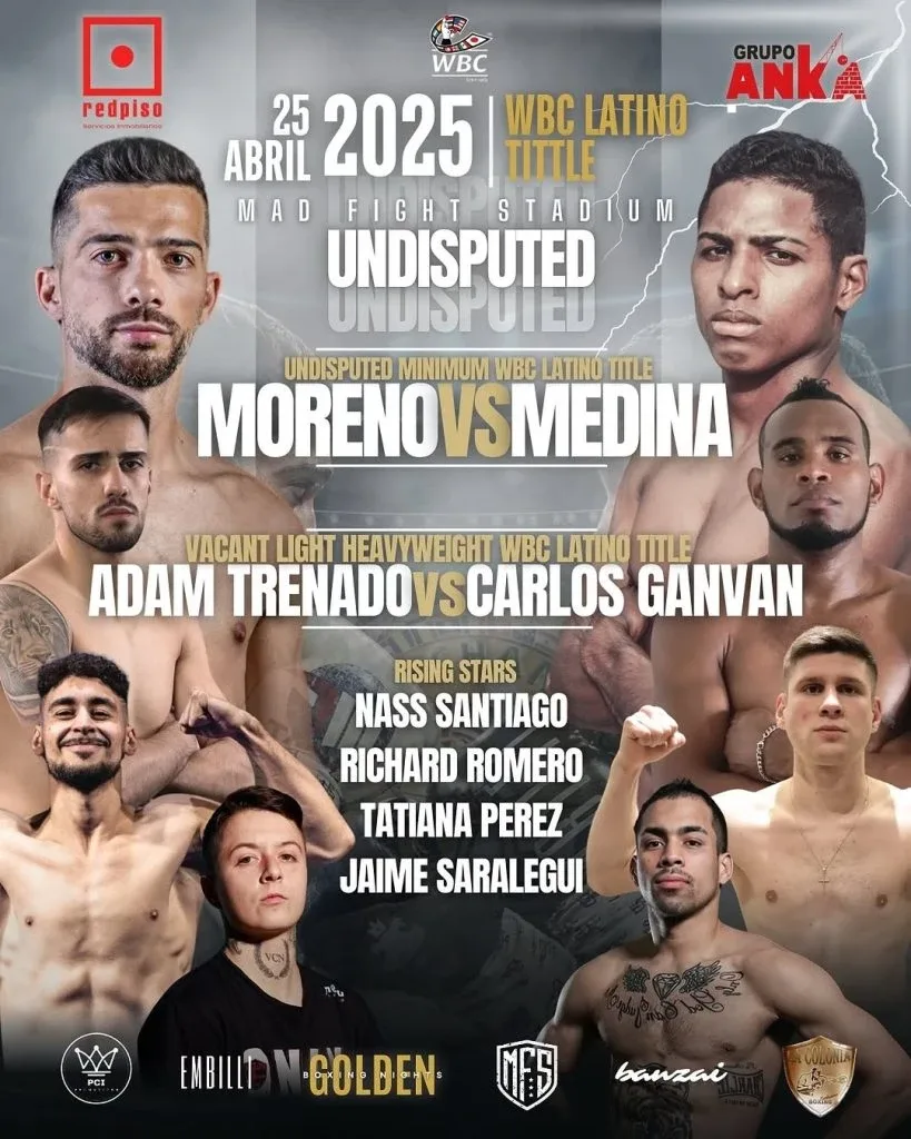 Cartel de golden boxing nights - 25-04-25