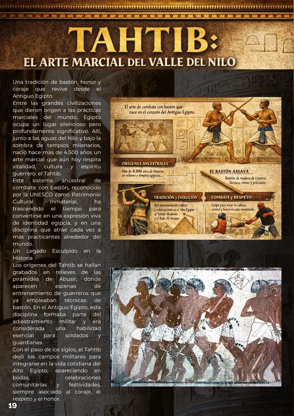 Página 19 de mundo marcial de abril de 2026: tahtib, el arte marcial del valle del nilo