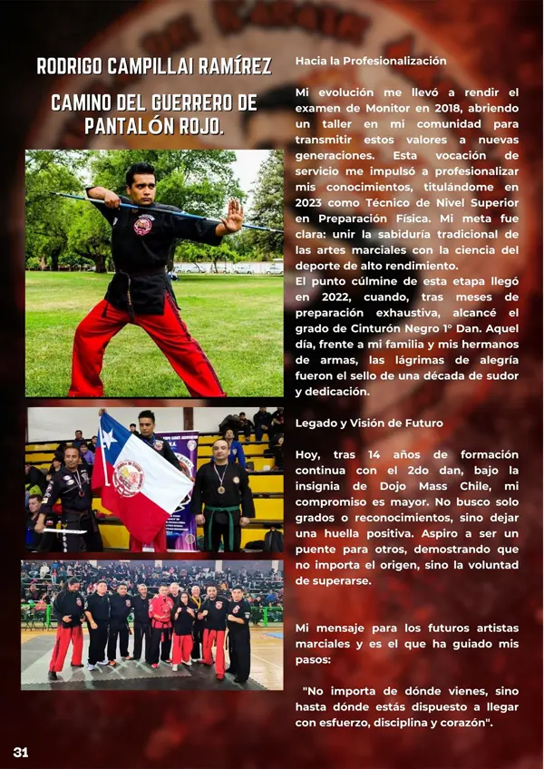 Página de mundo marcial sobre rodrigo campillai ramírez