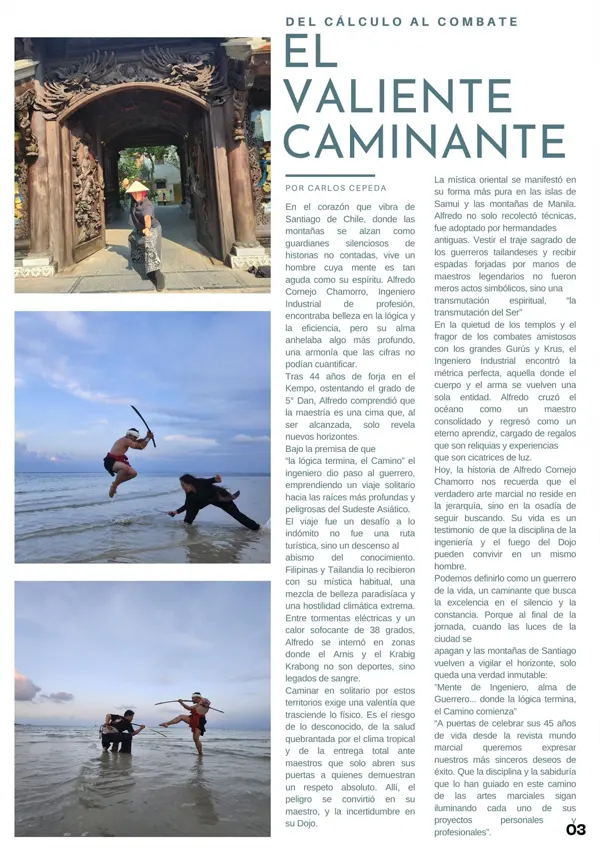 Página de mundo marcial el valiente caminante