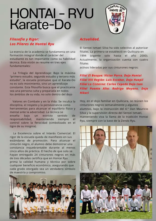 Página de mundo marcial sobre la filosofía de la escuela hontai ryu