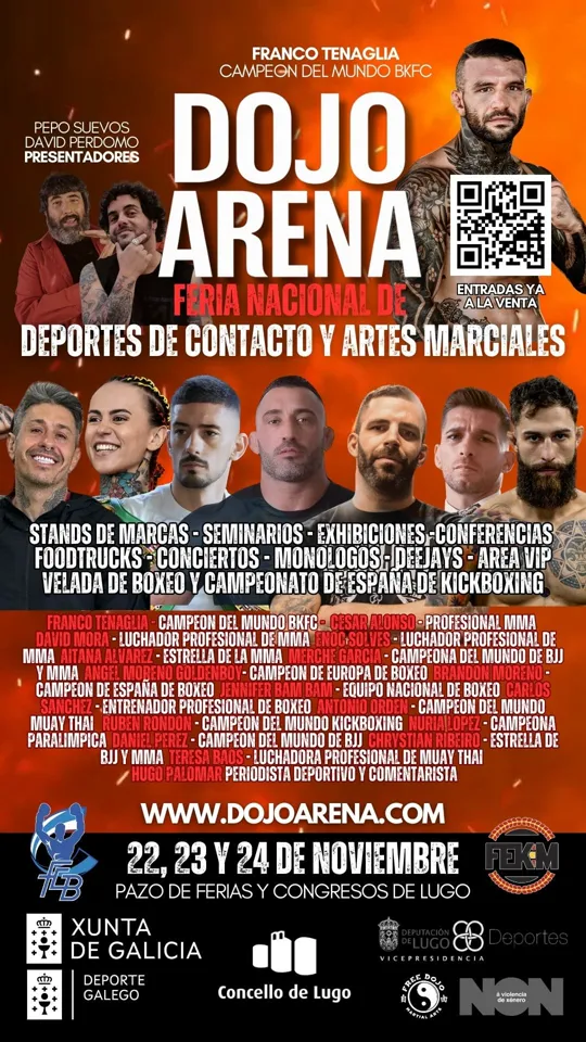 Dojo arena Cartel oficial del dojo arena 2024 en lugo