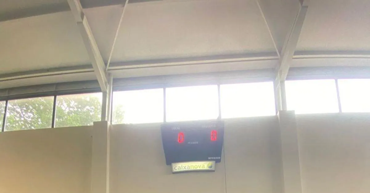 Marcador del pabellón municipal de luintra, foto del artículo de la región