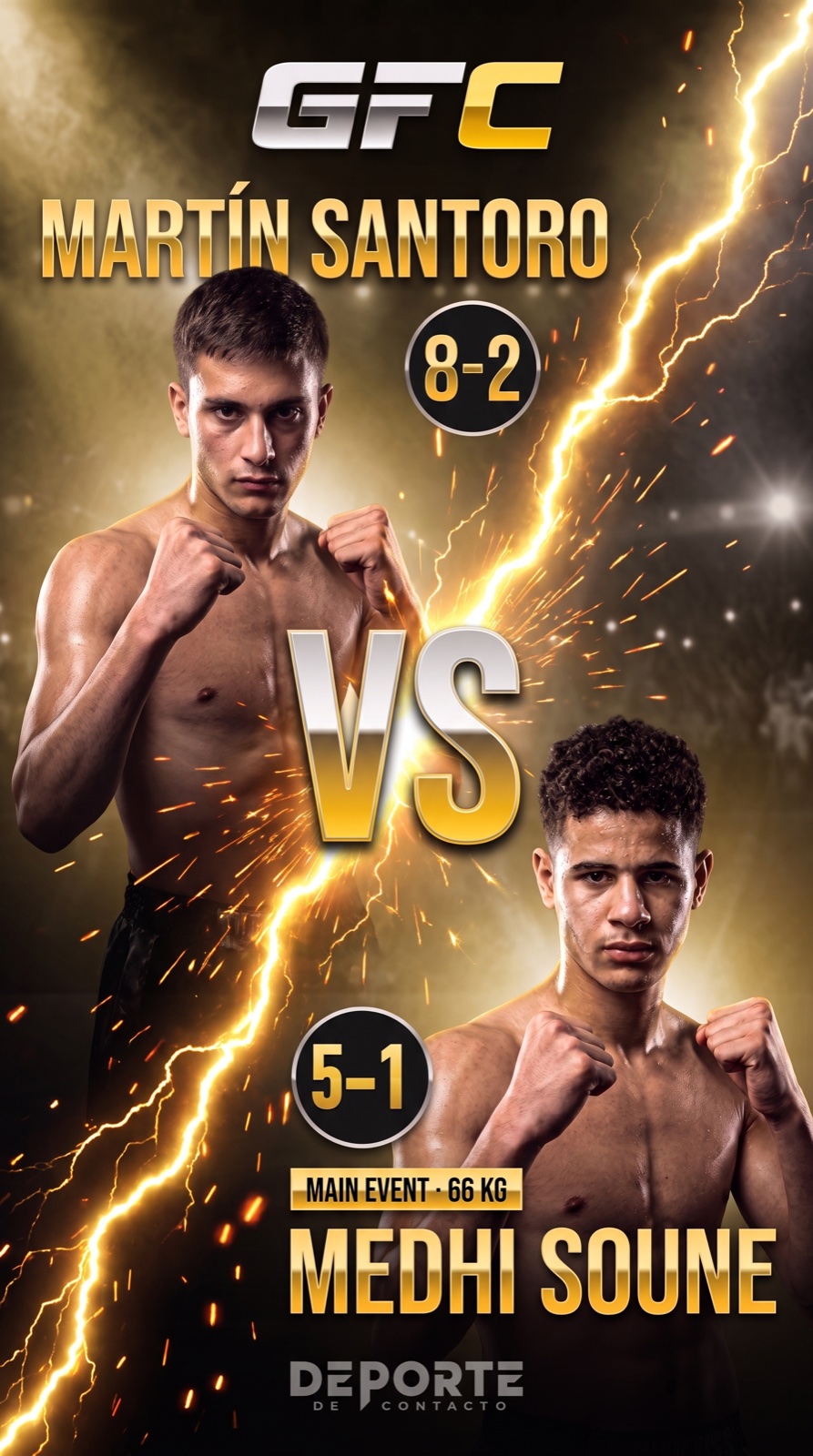 Cara a cara martín santoro vs medhi soune · gfc 21 noviembre