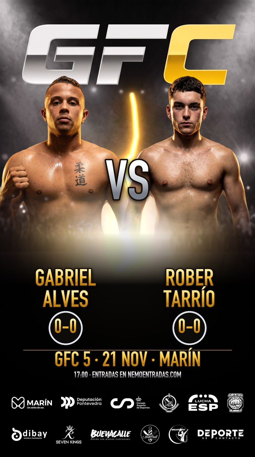 Cara a cara gabriel alves vs rober tarrío · gfc 21 noviembre