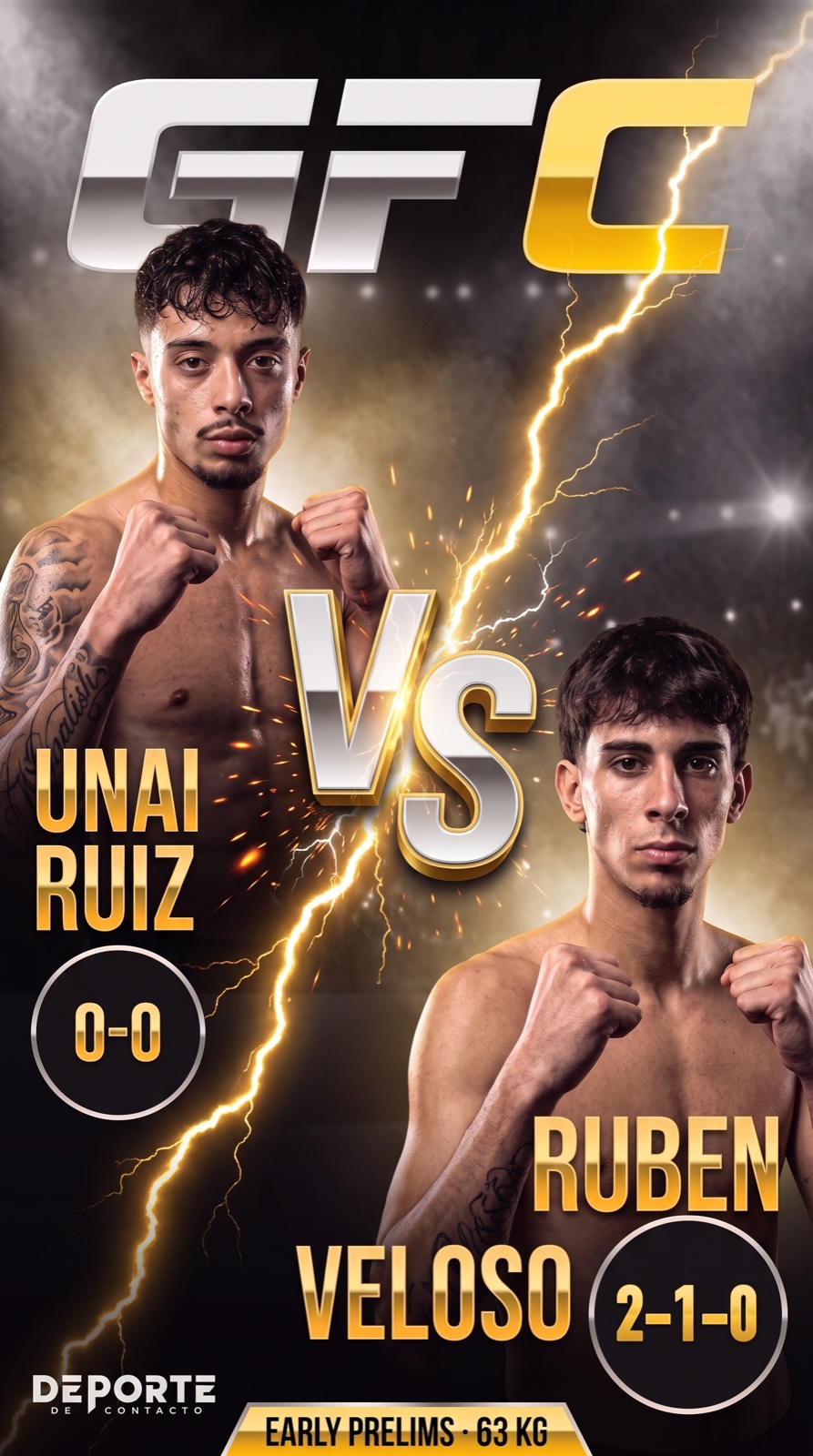 Cara a cara unai ruiz vs rubén veloso · gfc 21 noviembre
