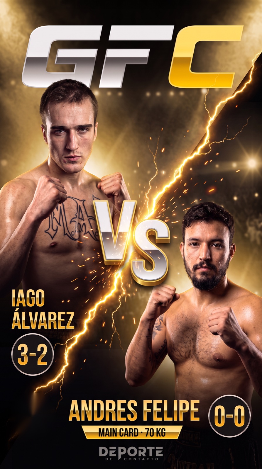 Cara a cara iago álvarez vs andrés felipe · gfc 21 noviembre