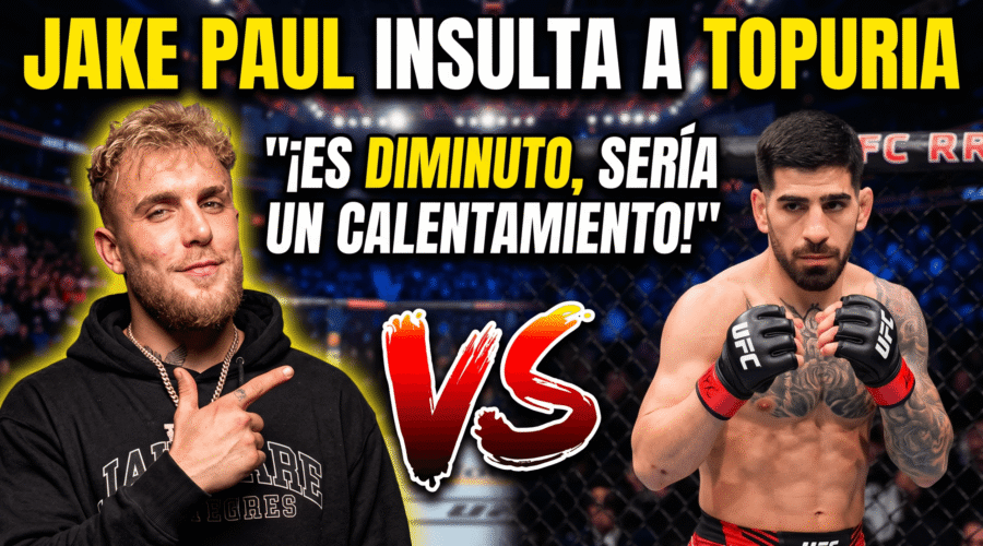 Jake Paul insulta a Topuria: «Sería un calentamiento, es diminuto»