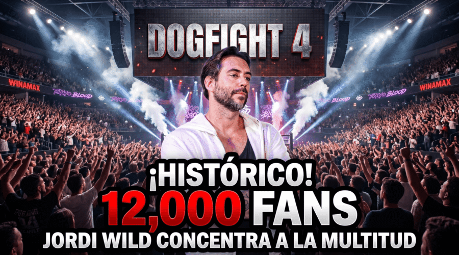 Jordi Wild concentra a 12000 fans de los deportes de contacto en el Dogfight 4