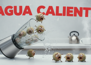 ¿Es seguro limpiar una batidora solo con agua caliente?