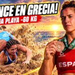 Lydia pérez, bronce en lucha playa en katerini y cuarta del mundo en -60 kg