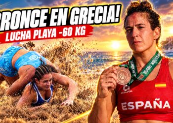 Lydia Pérez, bronce en lucha playa en Katerini y cuarta del mundo en -60 kg