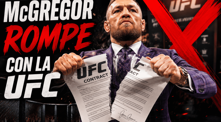 McGregor rompe su contrato con la UFC