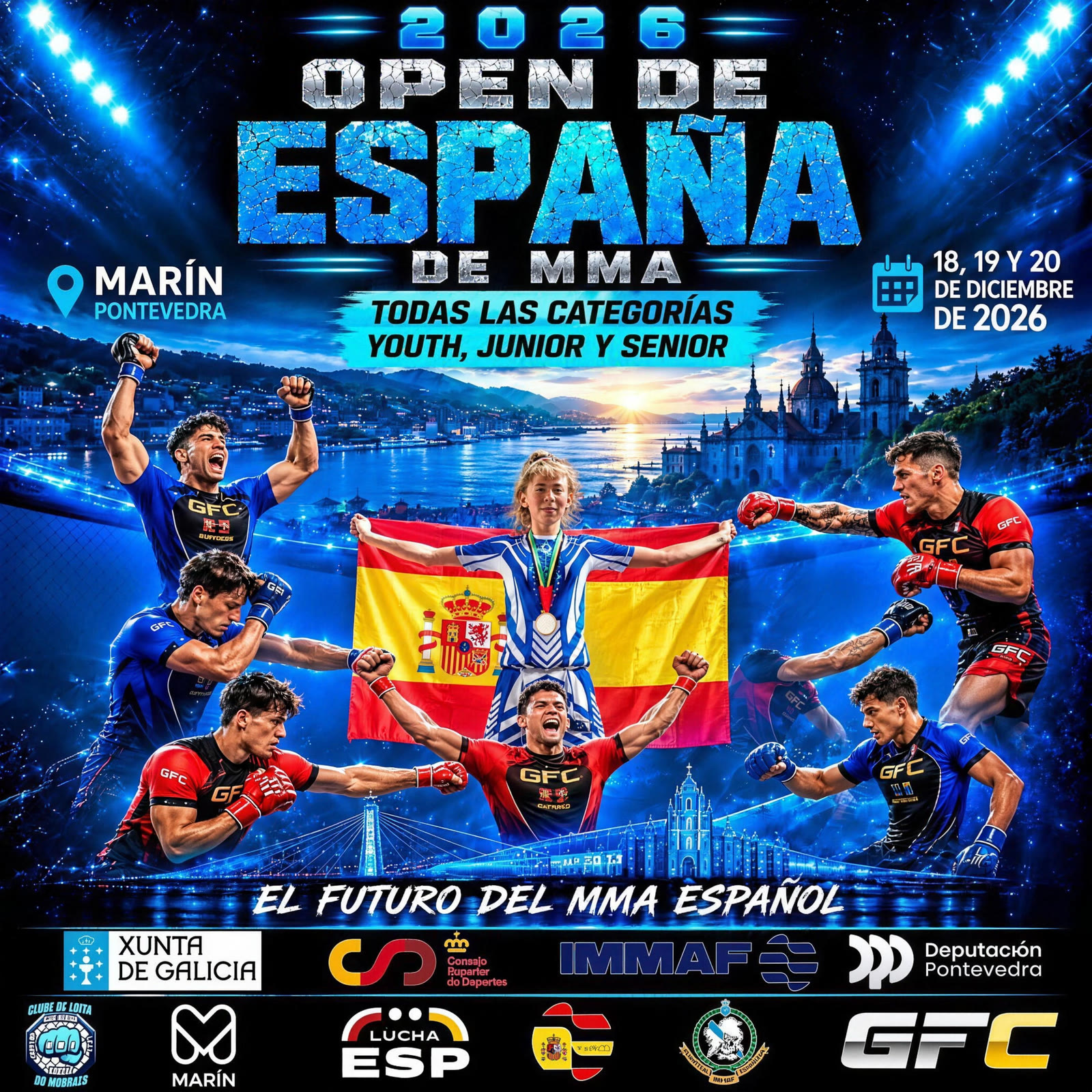 Cartel del i open de españa de mma 2026 en marín