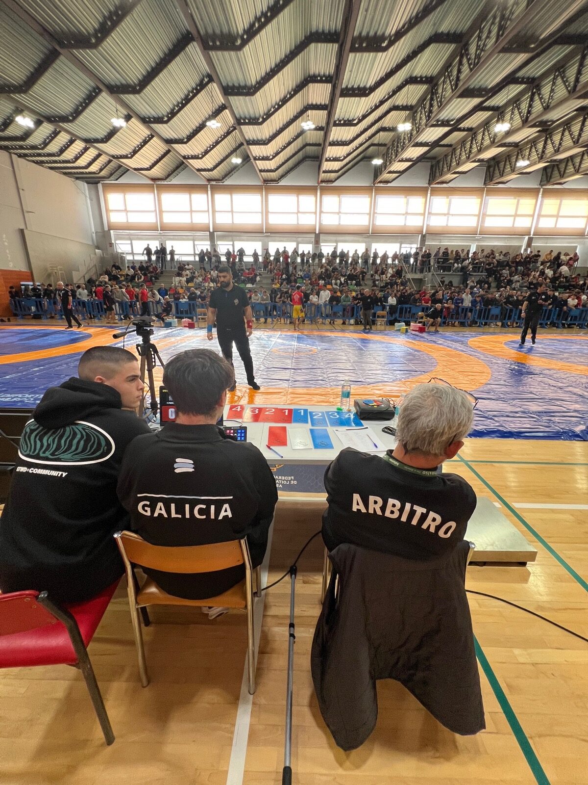 Pabellón del cgtd de pontevedra lleno durante el campeonato gallego de grappling 2026