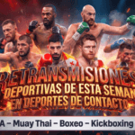 Retransmisiones (11-17 may): ufc, pfl, one, boxeo, bkfc, wow